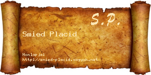 Smied Placid névjegykártya